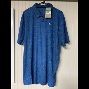 NWT. Blue Nike Dri-fit Golf Polo. Size XL